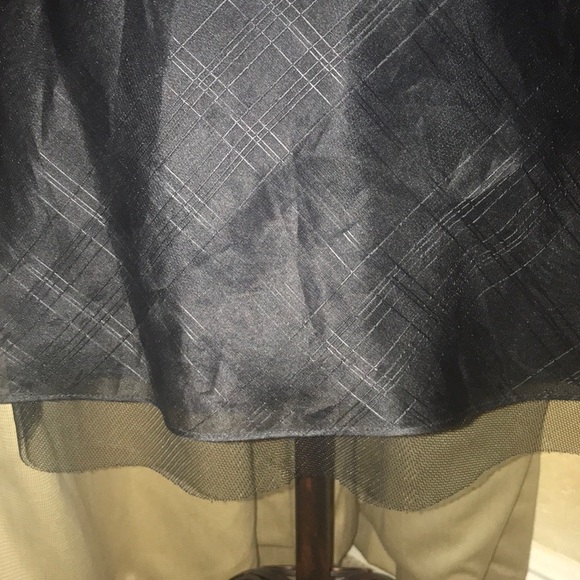 Express Black Silk Cocktail Dress - Picture 4 of 9